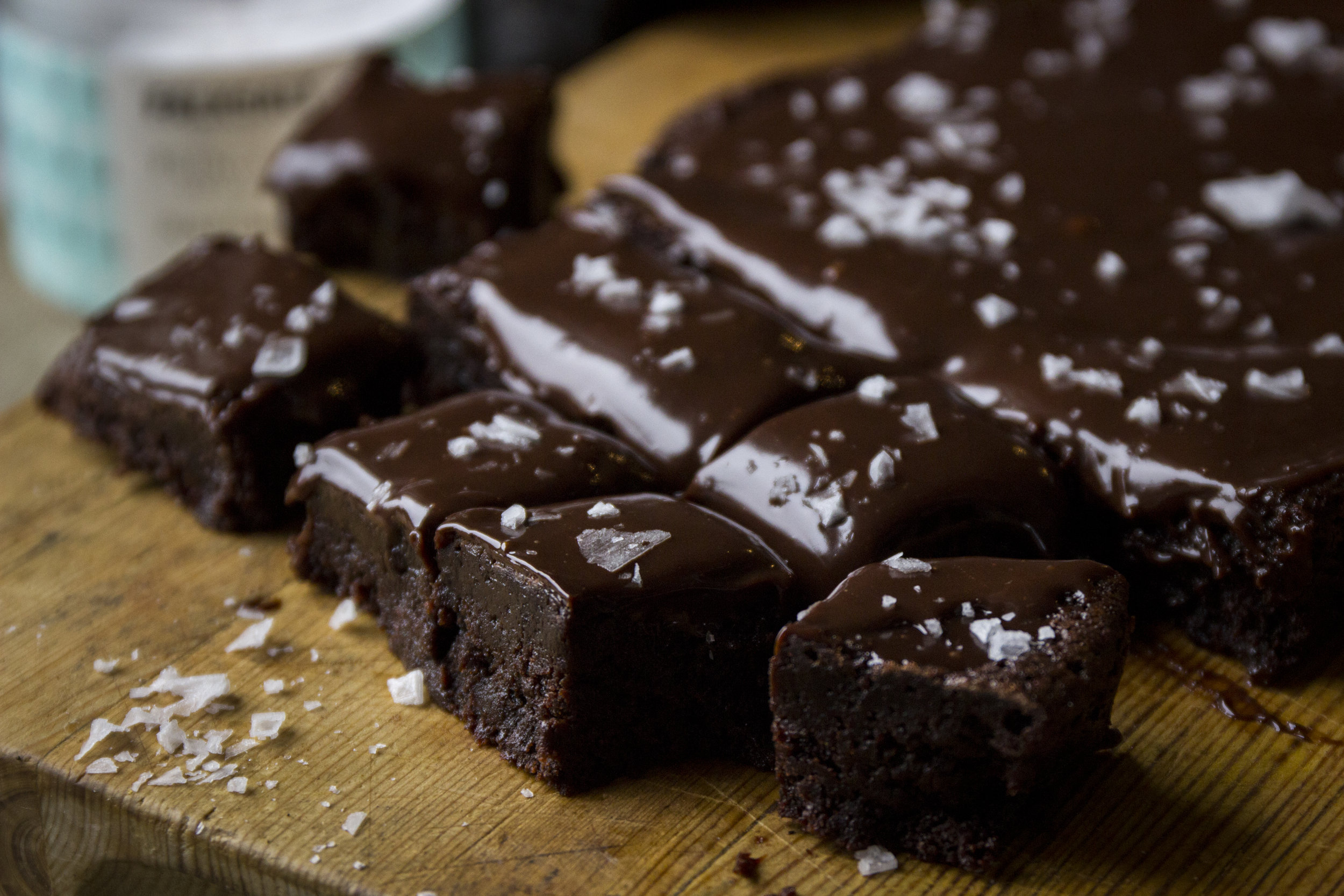 Salted Fudge Brownies